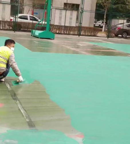 彭水球场地面翻新